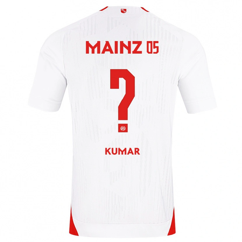 Danxen Uomo Maglia Florian Kumar #0 Bianco Rosso Giallo Kit Gara Away 2026/27 Maglietta