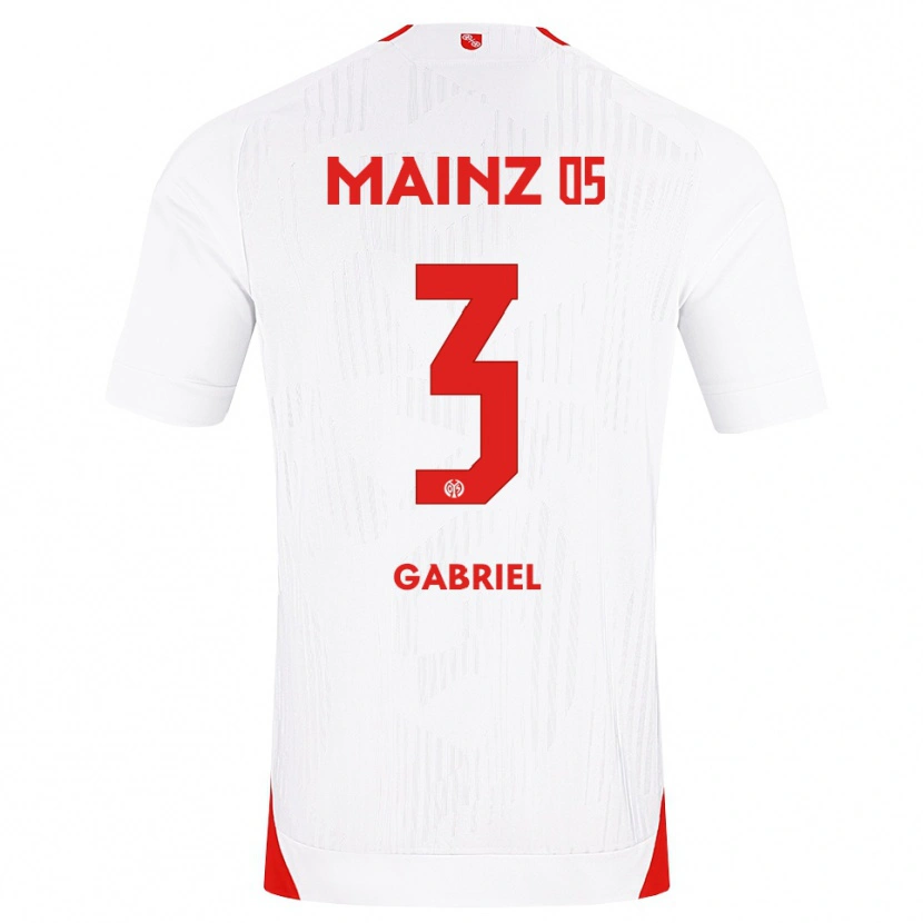 Danxen Uomo Maglia Tebo Gabriel #3 Bianco Rosso Giallo Kit Gara Away 2026/27 Maglietta