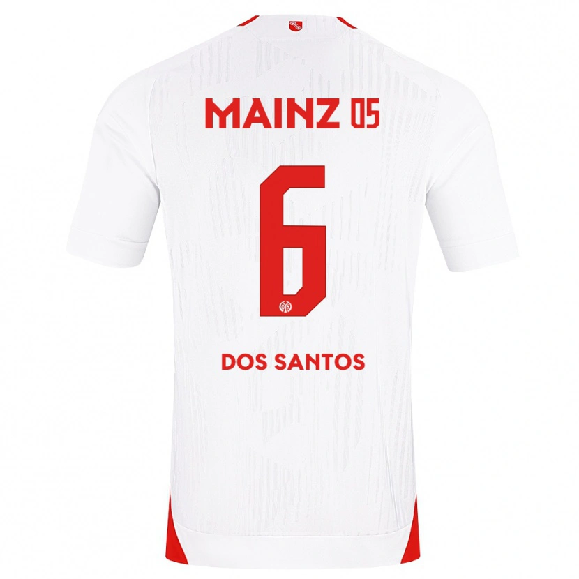 Danxen Uomo Maglia Alexandre Tavares Dos Santos #6 Bianco Rosso Giallo Kit Gara Away 2026/27 Maglietta