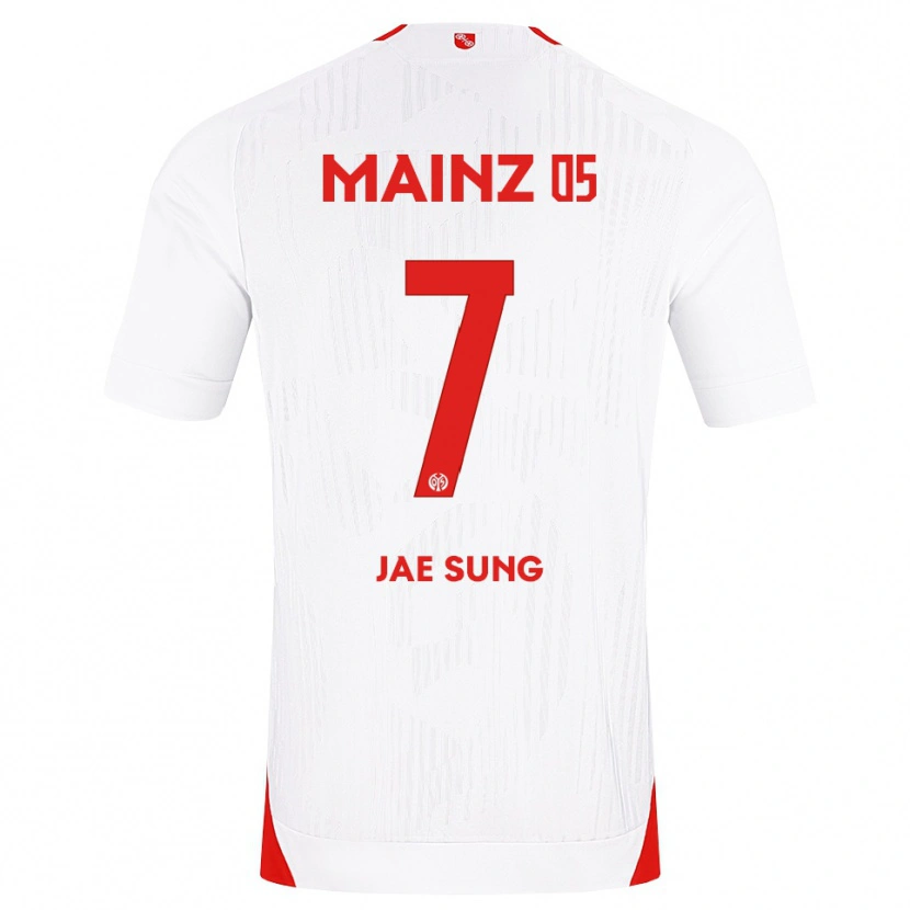 Danxen Uomo Maglia Jae-Sung Lee #7 Bianco Rosso Giallo Kit Gara Away 2026/27 Maglietta