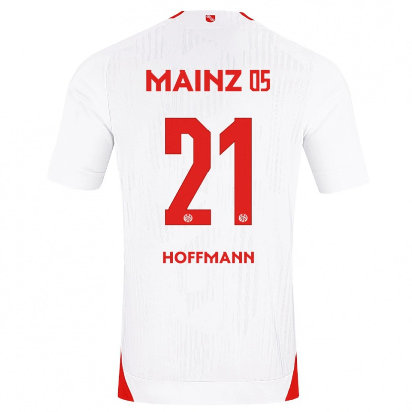 Danxen Uomo Maglia Leon Hoffmann #21 Bianco Rosso Giallo Kit Gara Away 2026/27 Maglietta