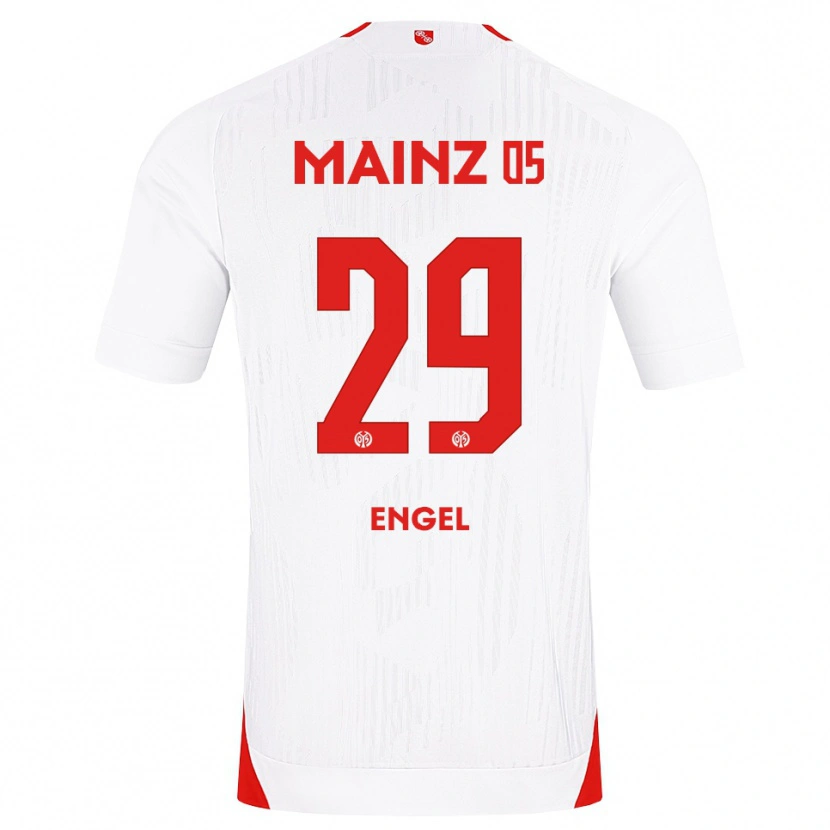 Danxen Uomo Maglia Fritz Engel #29 Bianco Rosso Giallo Kit Gara Away 2026/27 Maglietta