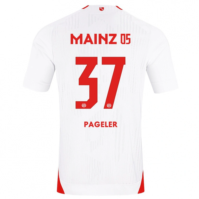 Danxen Uomo Maglia Maja Pageler #37 Bianco Rosso Giallo Kit Gara Away 2026/27 Maglietta