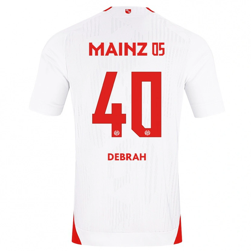 Danxen Uomo Maglia Jeremiah Debrah #40 Bianco Rosso Giallo Kit Gara Away 2026/27 Maglietta