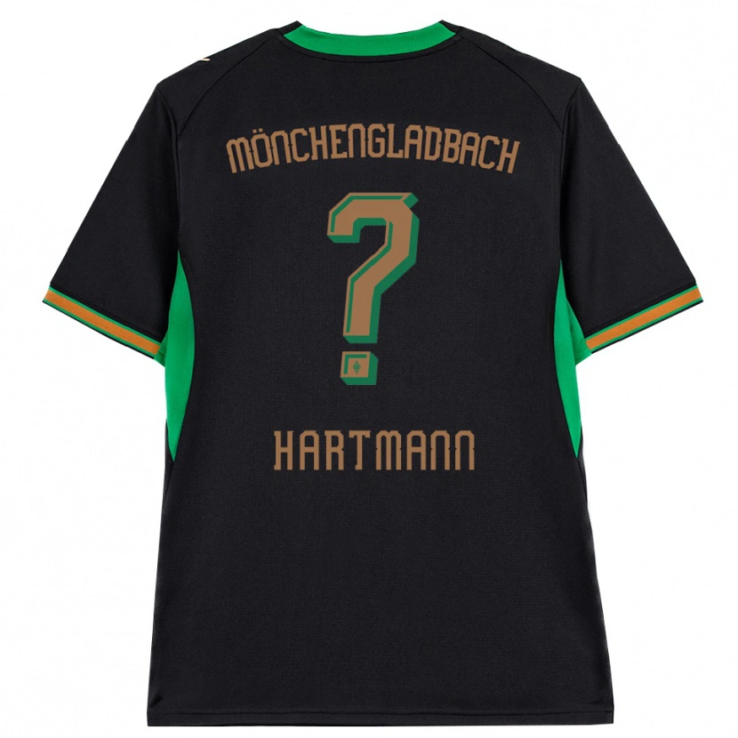 Danxen Uomo Maglia Miguel Hartmann #0 Nero Arancione Verde Marrone Kit Gara Away 2026/27 Maglietta