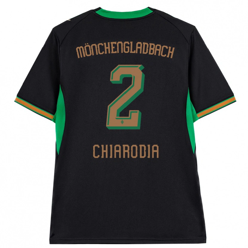 Danxen Uomo Maglia Fabio Chiarodia #2 Nero Arancione Verde Marrone Kit Gara Away 2026/27 Maglietta
