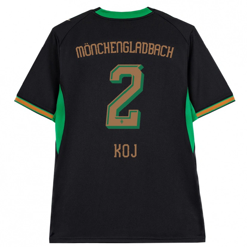 Danxen Uomo Maglia Julia Koj #2 Nero Arancione Verde Marrone Kit Gara Away 2026/27 Maglietta