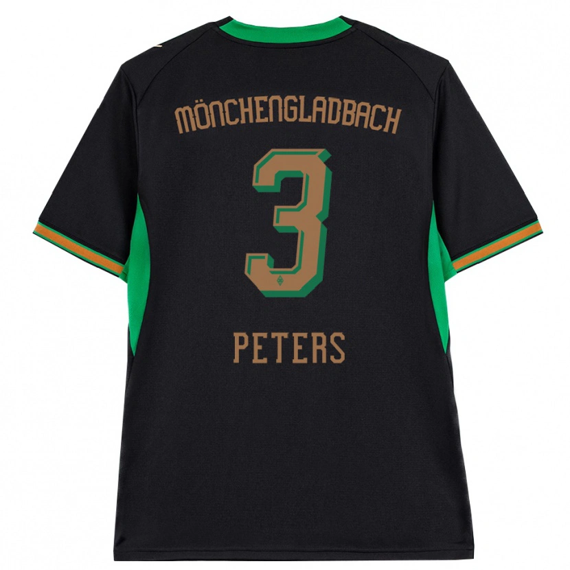 Danxen Uomo Maglia Nils Peters #3 Nero Arancione Verde Marrone Kit Gara Away 2026/27 Maglietta
