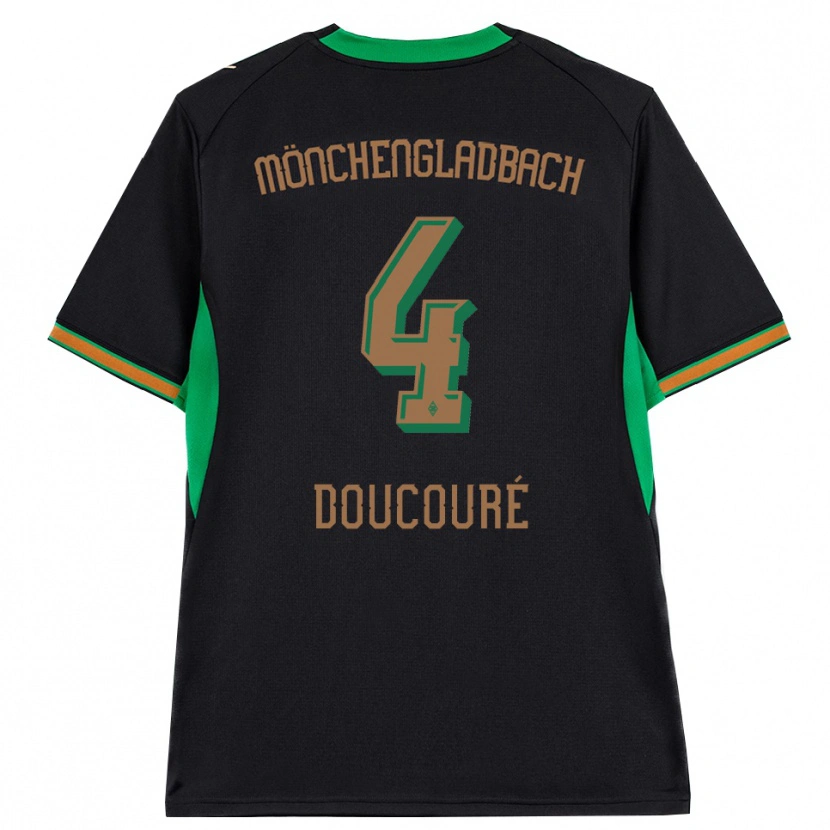 Danxen Uomo Maglia Mamadou Doucoure #4 Nero Arancione Verde Marrone Kit Gara Away 2026/27 Maglietta