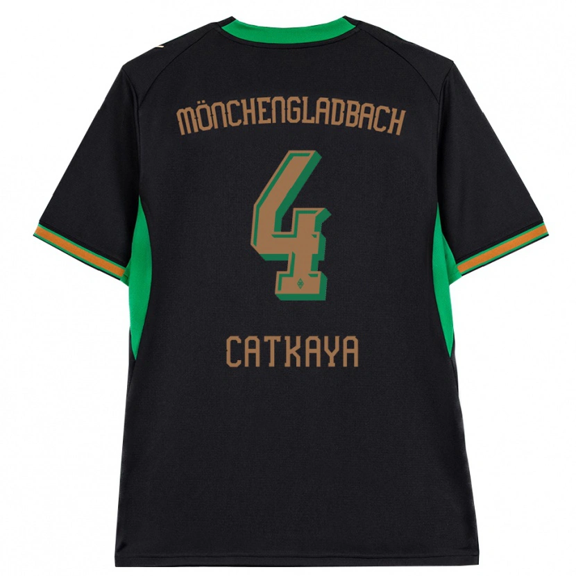 Danxen Uomo Maglia Talha Catkaya #4 Nero Arancione Verde Marrone Kit Gara Away 2026/27 Maglietta