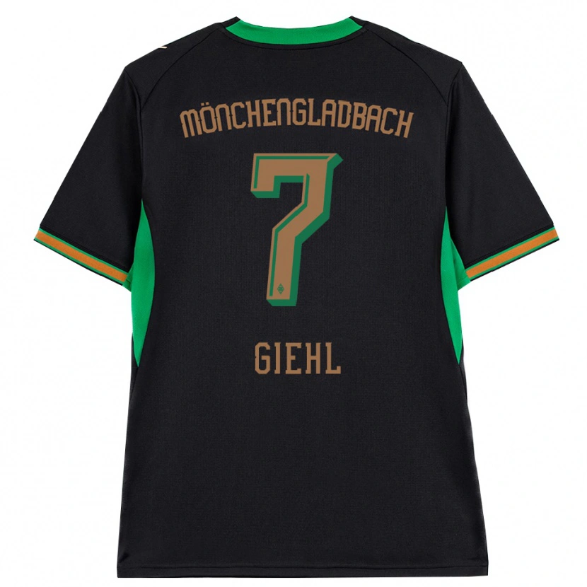 Danxen Uomo Maglia Madita Giehl #7 Nero Arancione Verde Marrone Kit Gara Away 2026/27 Maglietta