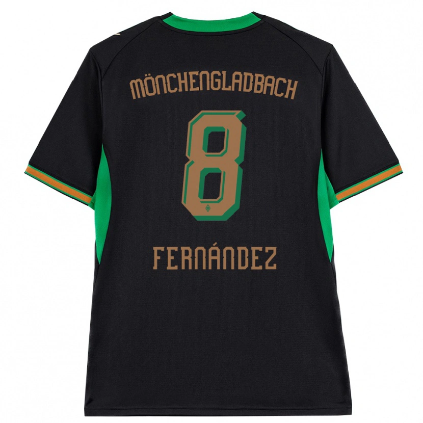 Danxen Uomo Maglia Oriol Fernandez Berenguer #8 Nero Arancione Verde Marrone Kit Gara Away 2026/27 Maglietta