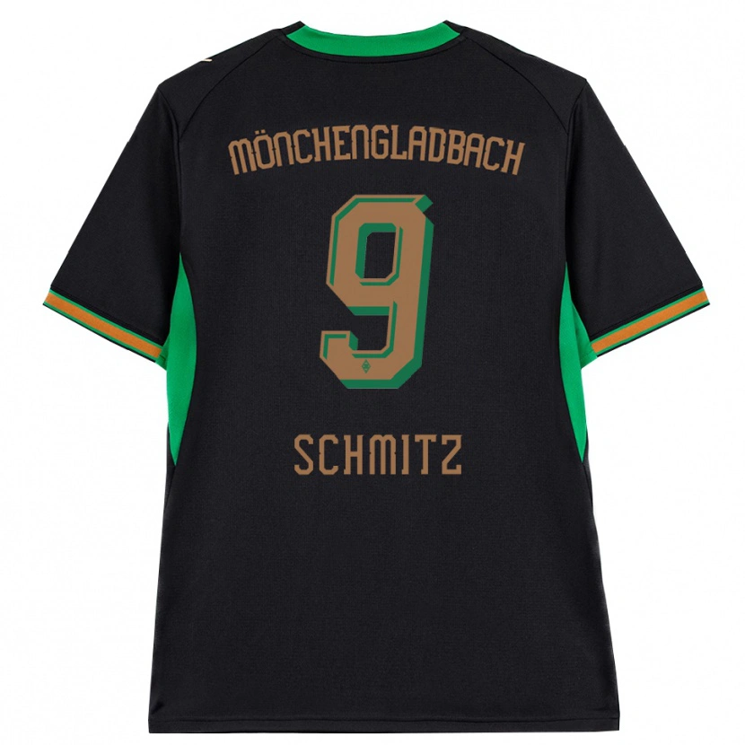 Danxen Uomo Maglia Sarah Schmitz #9 Nero Arancione Verde Marrone Kit Gara Away 2026/27 Maglietta