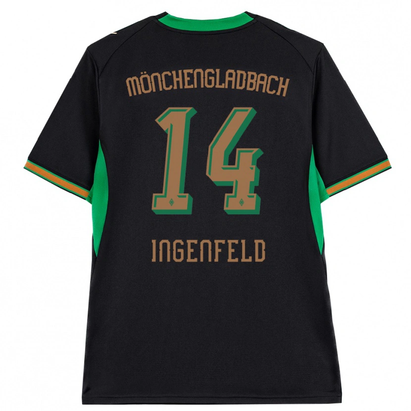 Danxen Uomo Maglia Paul Ingenfeld #14 Nero Arancione Verde Marrone Kit Gara Away 2026/27 Maglietta