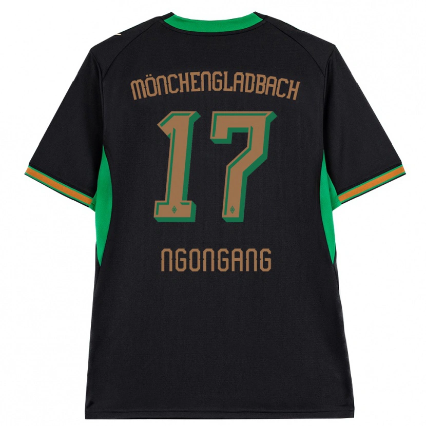 Danxen Uomo Maglia Johann Ngongang #17 Nero Arancione Verde Marrone Kit Gara Away 2026/27 Maglietta