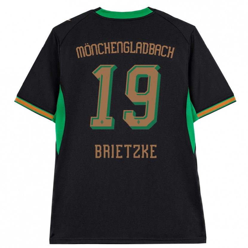 Danxen Uomo Maglia Yvonne Brietzke #19 Nero Arancione Verde Marrone Kit Gara Away 2026/27 Maglietta