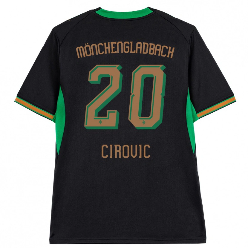 Danxen Uomo Maglia Filip Cirovic #20 Nero Arancione Verde Marrone Kit Gara Away 2026/27 Maglietta