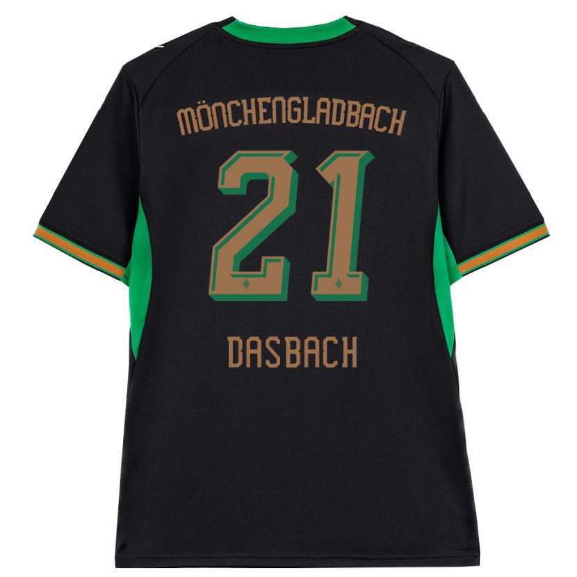 Danxen Uomo Maglia Yannik Dasbach #21 Nero Arancione Verde Marrone Kit Gara Away 2026/27 Maglietta