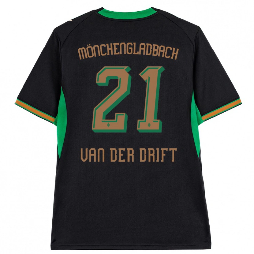 Danxen Uomo Maglia Suus Van Der Drift #21 Nero Arancione Verde Marrone Kit Gara Away 2026/27 Maglietta