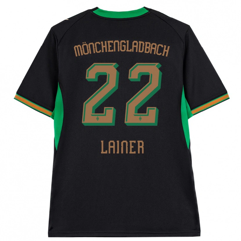 Danxen Uomo Maglia Stefan Lainer #22 Nero Arancione Verde Marrone Kit Gara Away 2026/27 Maglietta