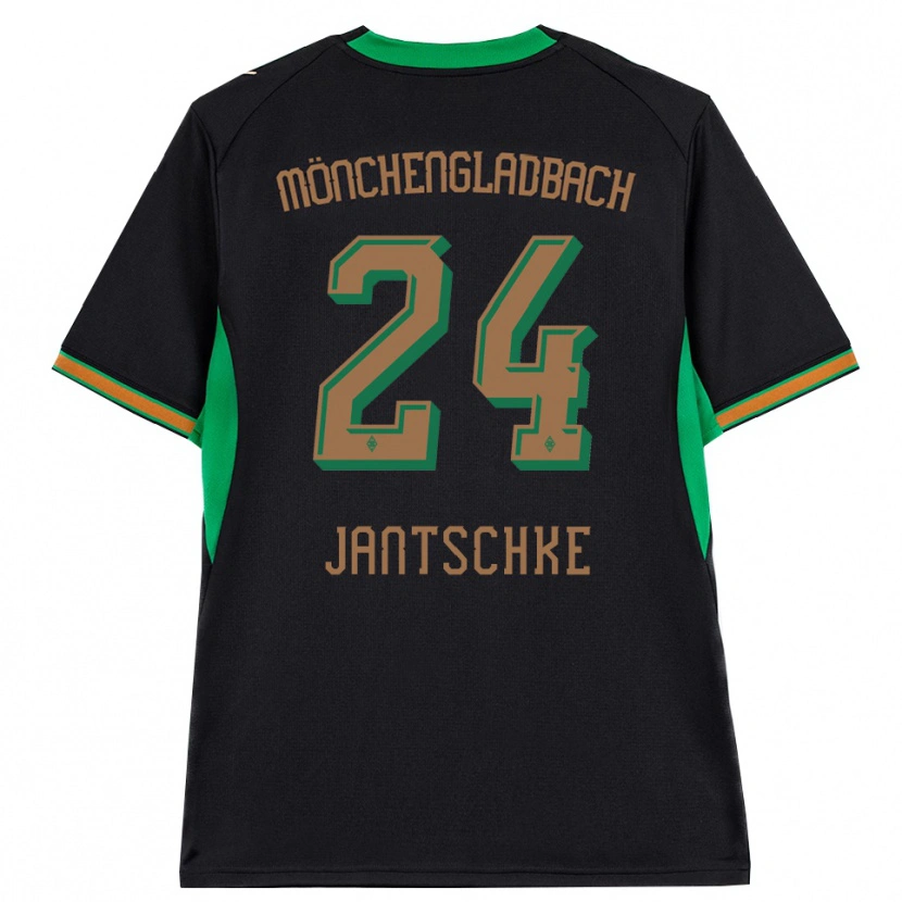 Danxen Uomo Maglia Tony Jantschke #24 Nero Arancione Verde Marrone Kit Gara Away 2026/27 Maglietta