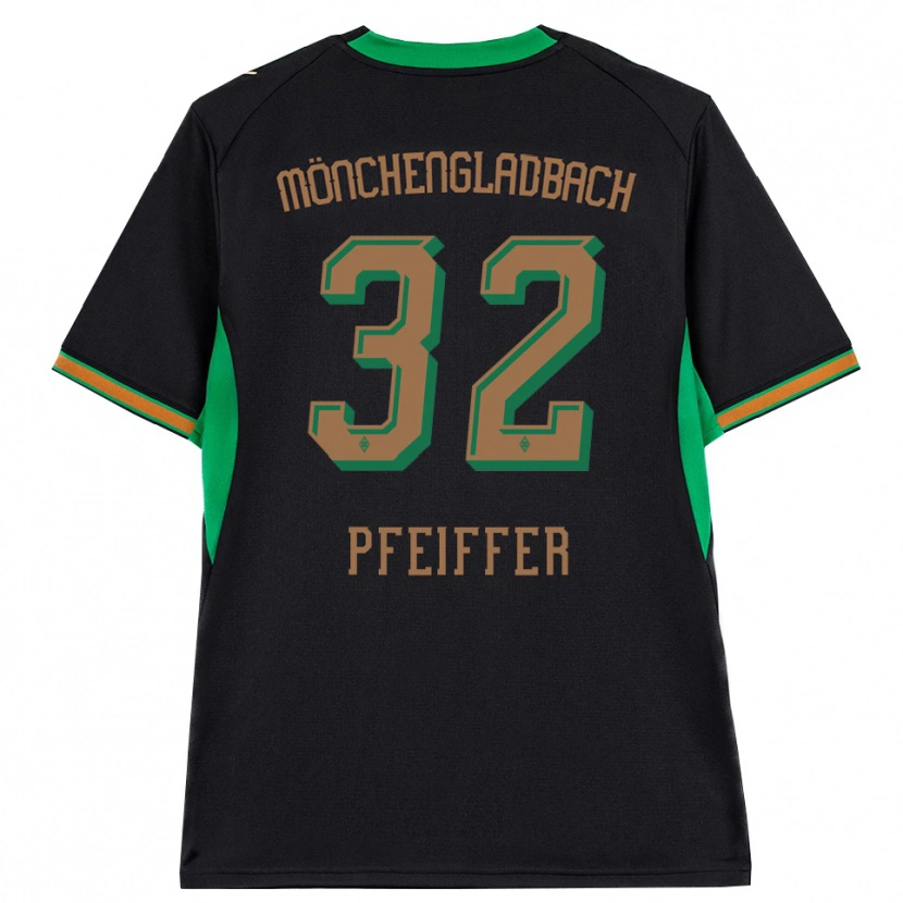 Danxen Uomo Maglia Tim Pfeiffer #32 Nero Arancione Verde Marrone Kit Gara Away 2026/27 Maglietta