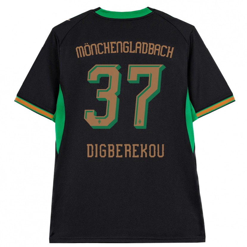 Danxen Uomo Maglia Ibrahim Digberekou #37 Nero Arancione Verde Marrone Kit Gara Away 2026/27 Maglietta