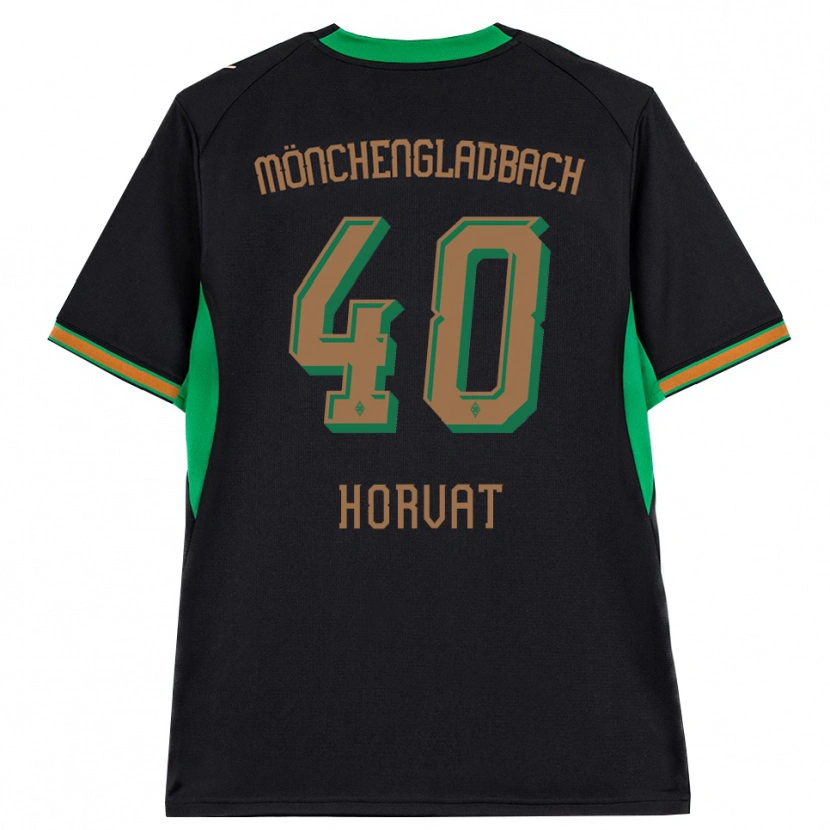Danxen Uomo Maglia Niko Horvat #40 Nero Arancione Verde Marrone Kit Gara Away 2026/27 Maglietta