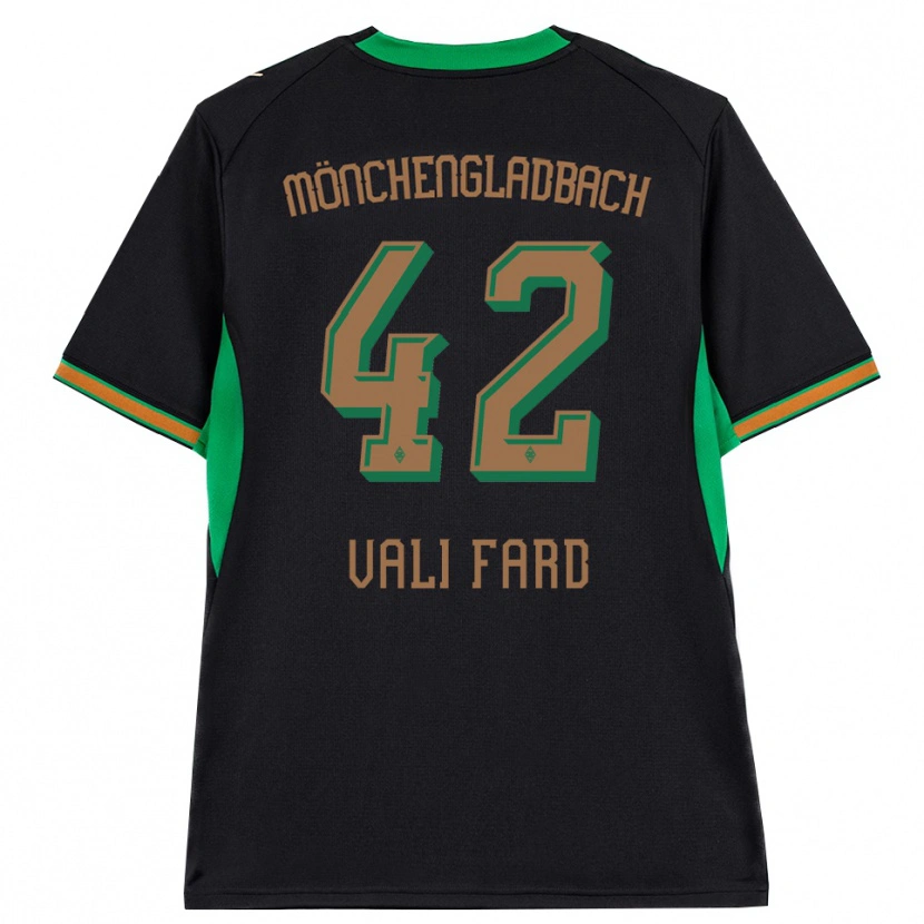 Danxen Uomo Maglia Elias Vali Fard #42 Nero Arancione Verde Marrone Kit Gara Away 2026/27 Maglietta