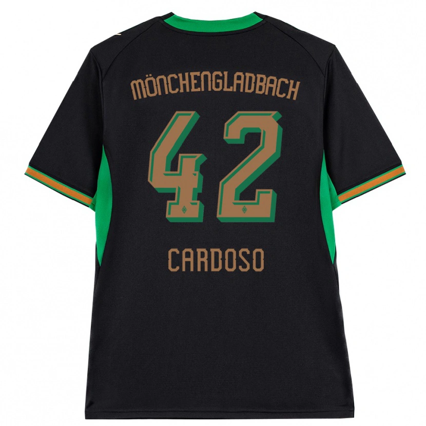 Danxen Uomo Maglia Tiago Pereira Cardoso #42 Nero Arancione Verde Marrone Kit Gara Away 2026/27 Maglietta