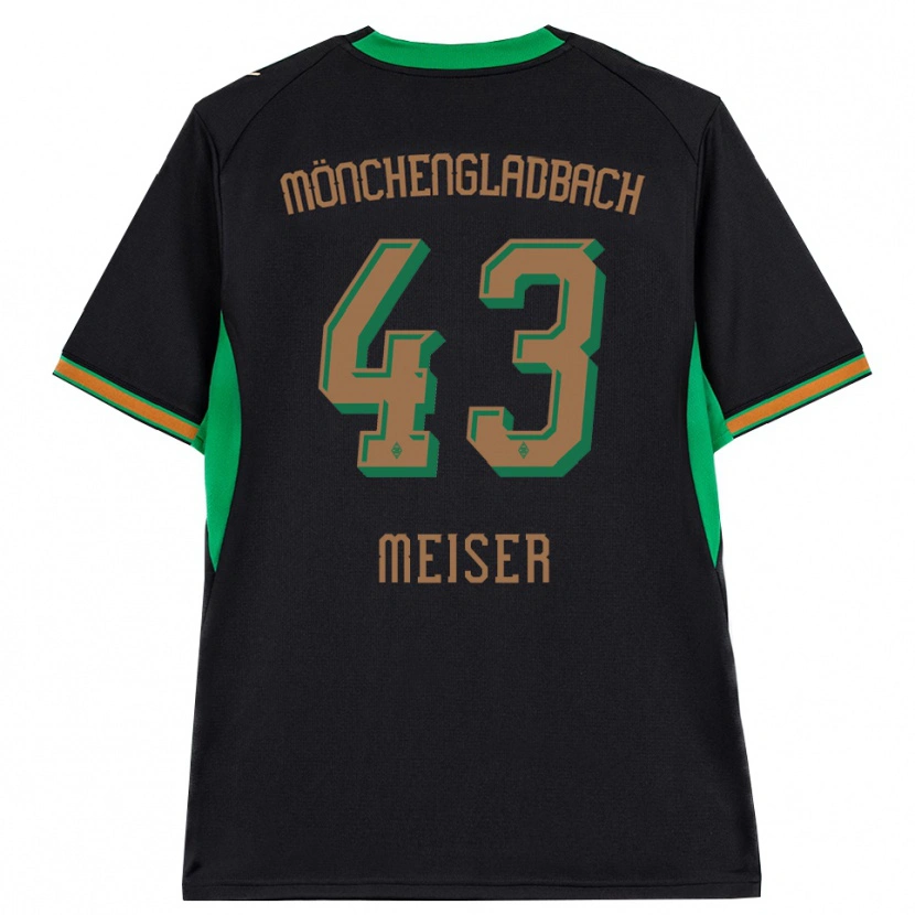 Danxen Uomo Maglia Tyler Meiser #43 Nero Arancione Verde Marrone Kit Gara Away 2026/27 Maglietta
