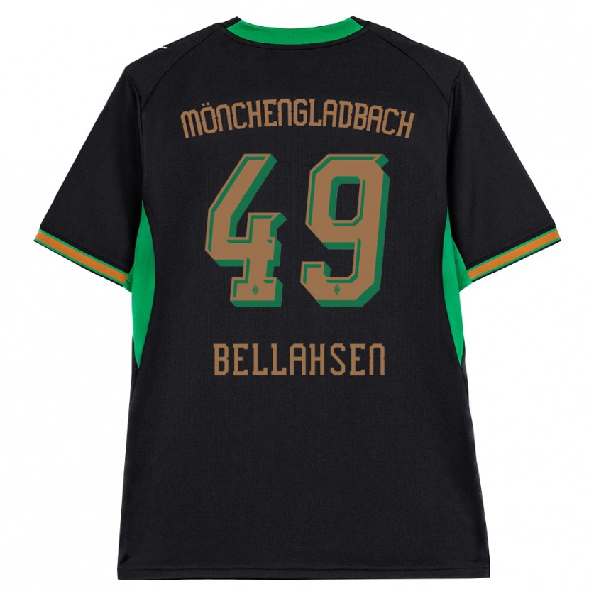 Danxen Uomo Maglia Joseph Bellahsen #49 Nero Arancione Verde Marrone Kit Gara Away 2026/27 Maglietta