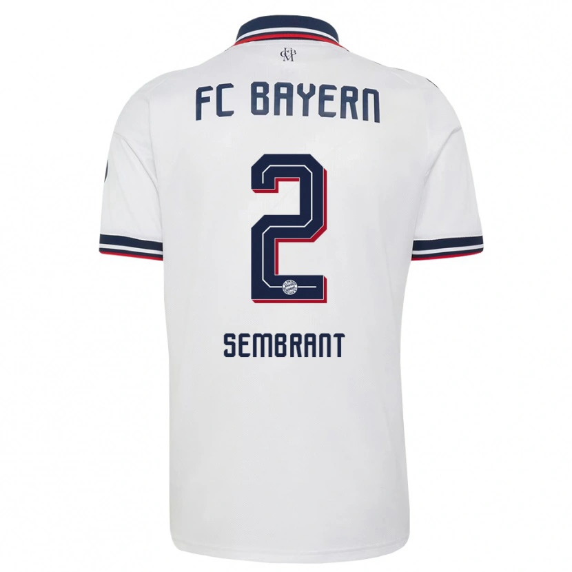Danxen Uomo Maglia Linda Sembrant #2 Bianco Grigio Rosso Kit Gara Away 2026/27 Maglietta