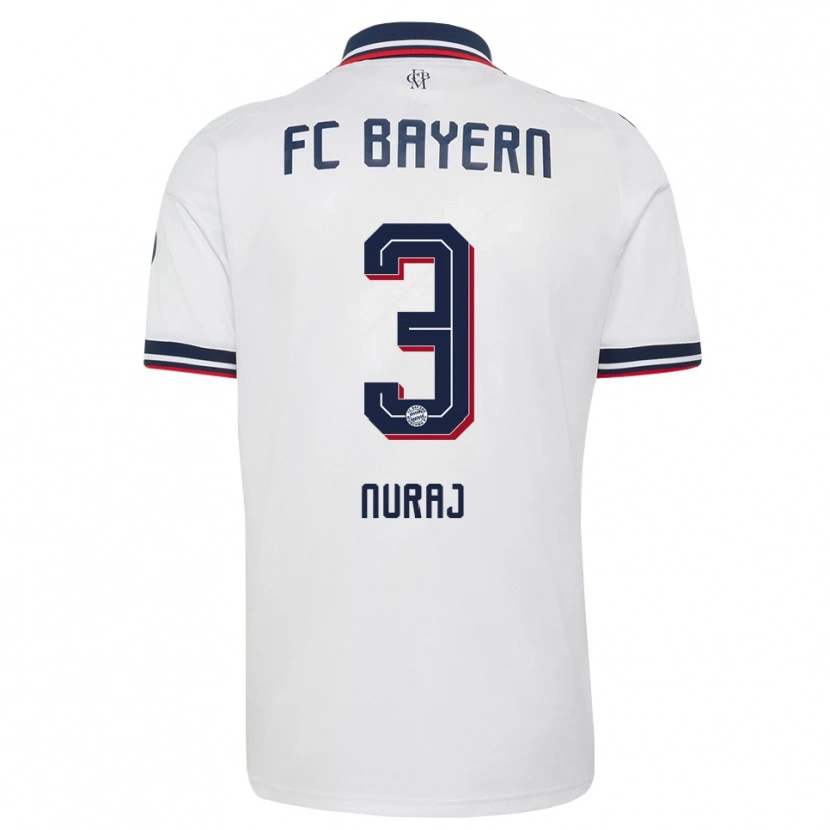 Danxen Uomo Maglia Skender Nuraj #3 Bianco Grigio Rosso Kit Gara Away 2026/27 Maglietta