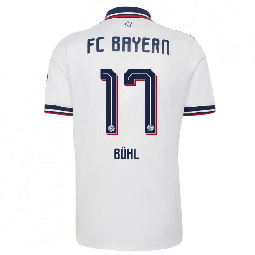 Danxen Uomo Maglia Klara Bühl #17 Bianco Grigio Rosso Kit Gara Away 2026/27 Maglietta