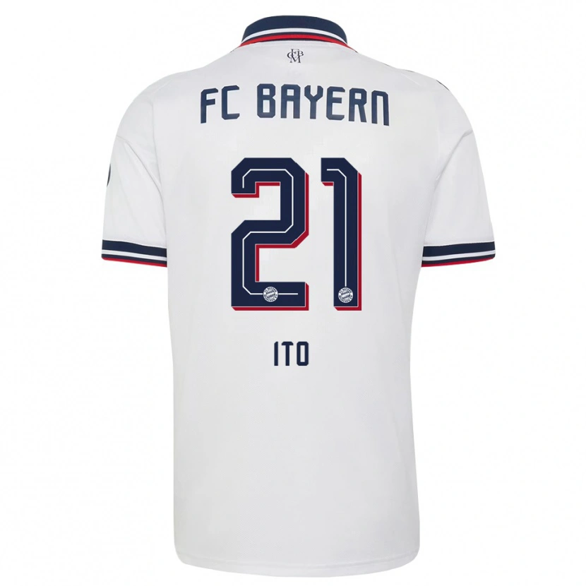 Danxen Uomo Maglia Hiroki Ito #21 Bianco Grigio Rosso Kit Gara Away 2026/27 Maglietta