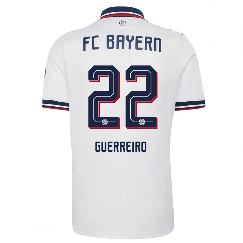 Danxen Uomo Maglia Raphael Guerreiro #22 Bianco Grigio Rosso Kit Gara Away 2026/27 Maglietta