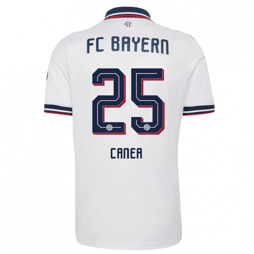 Danxen Uomo Maglia Rares Canea #25 Bianco Grigio Rosso Kit Gara Away 2026/27 Maglietta
