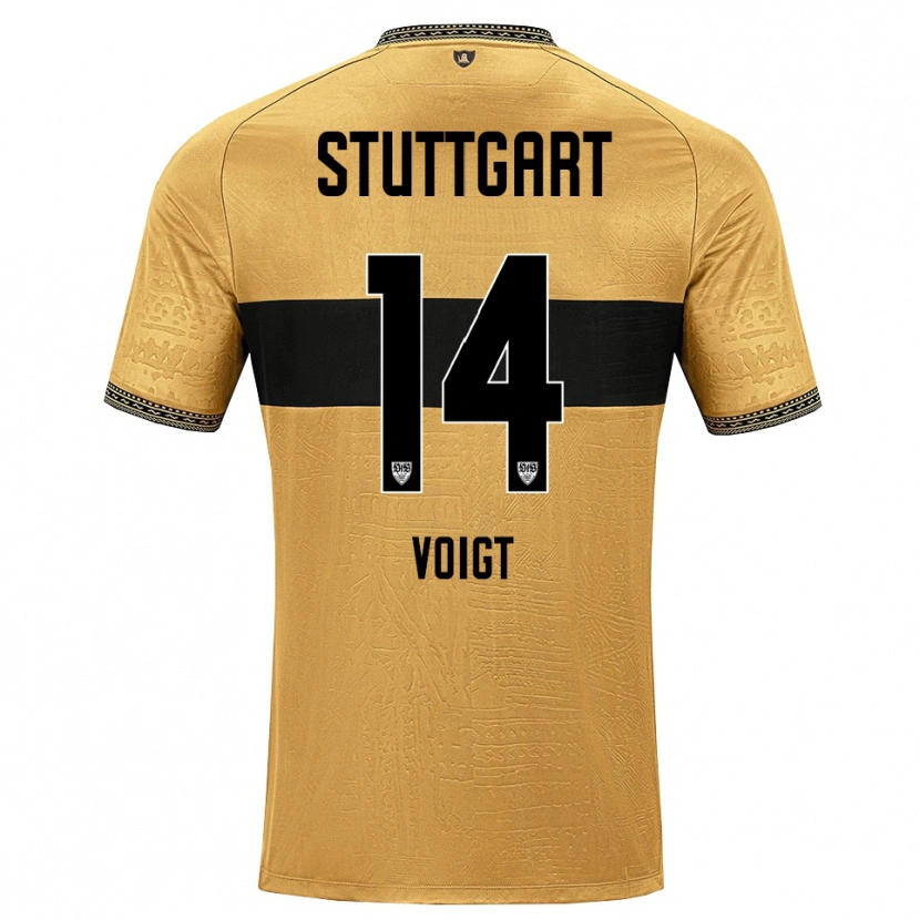 Danxen Uomo Maglia Max Voigt #14 Marrone Nero Bianco Kit Gara Away 2026/27 Maglietta