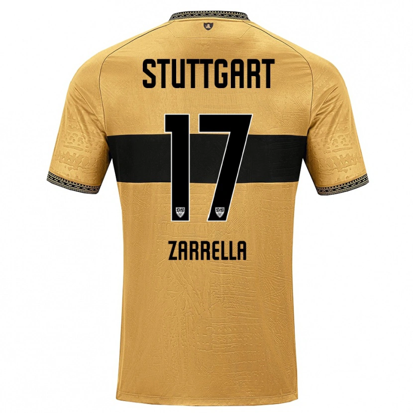 Danxen Uomo Maglia Gabriel Zarrella #17 Marrone Nero Bianco Kit Gara Away 2026/27 Maglietta
