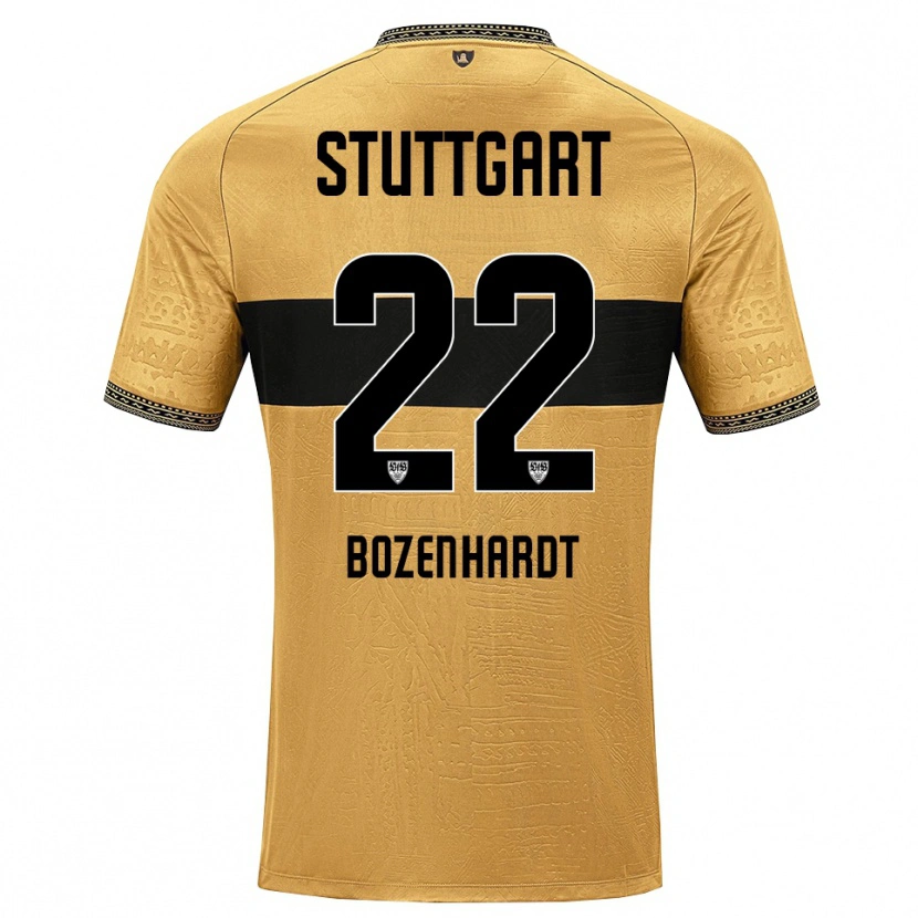 Danxen Uomo Maglia Laura Bozenhardt #22 Marrone Nero Bianco Kit Gara Away 2026/27 Maglietta