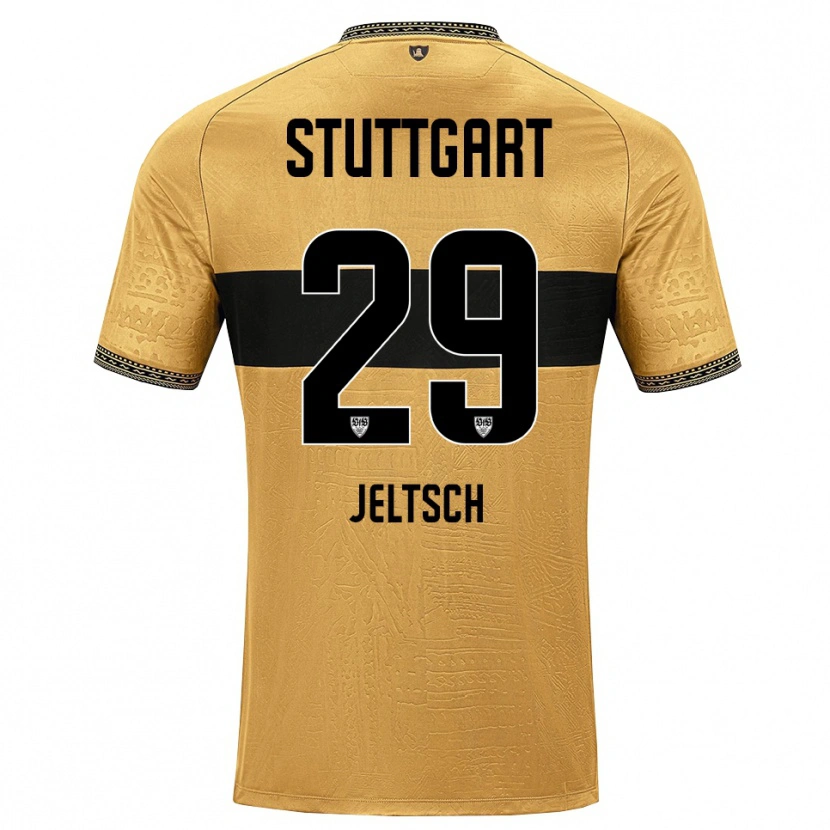 Danxen Uomo Maglia Finn Jeltsch #29 Marrone Nero Bianco Kit Gara Away 2026/27 Maglietta