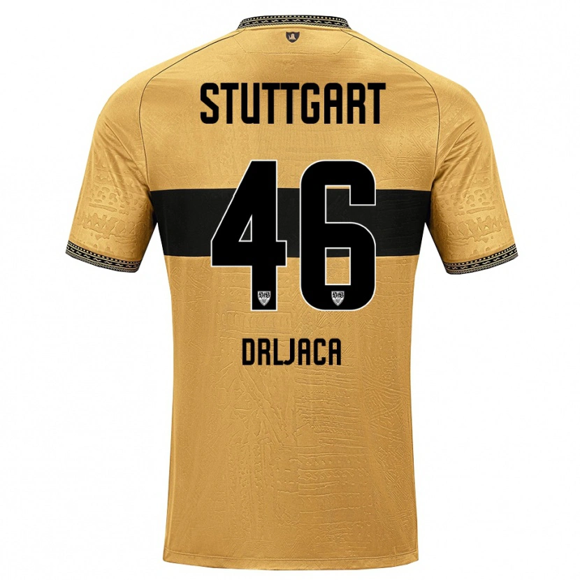 Danxen Uomo Maglia Stefan Drljaca #46 Marrone Nero Bianco Kit Gara Away 2026/27 Maglietta