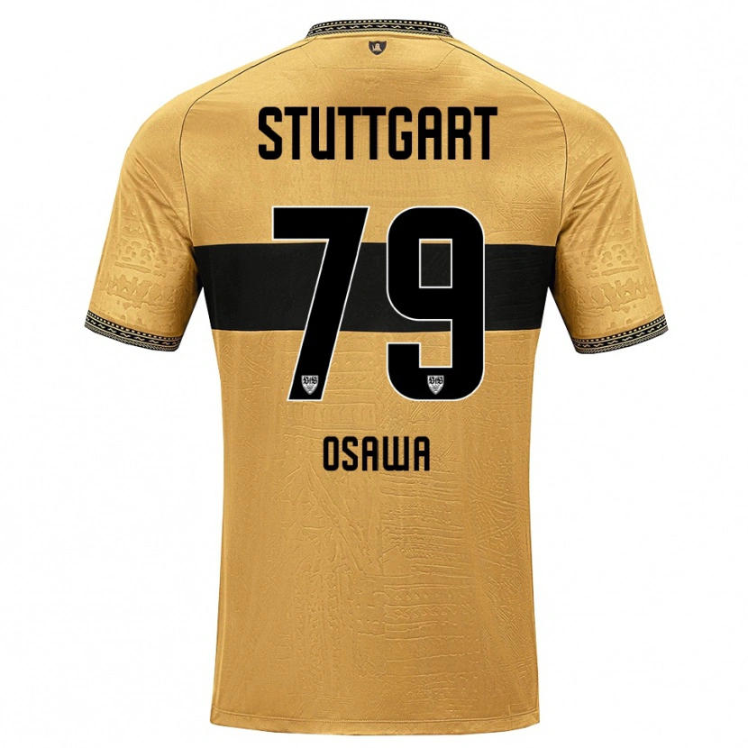Danxen Uomo Maglia Haruka Ōsawa #79 Marrone Nero Bianco Kit Gara Away 2026/27 Maglietta