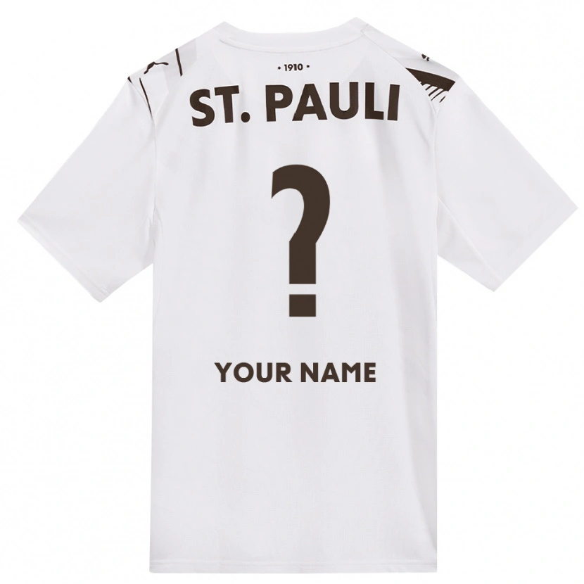Danxen Uomo Maglia Il Tuo Nome #0 Caffè Bianco Rosso Kit Gara Away 2026/27 Maglietta
