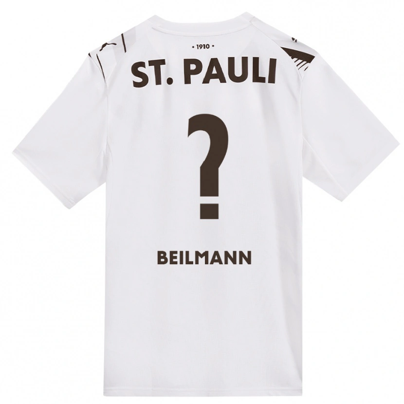 Danxen Uomo Maglia Erwin Beilmann #0 Caffè Bianco Rosso Kit Gara Away 2026/27 Maglietta