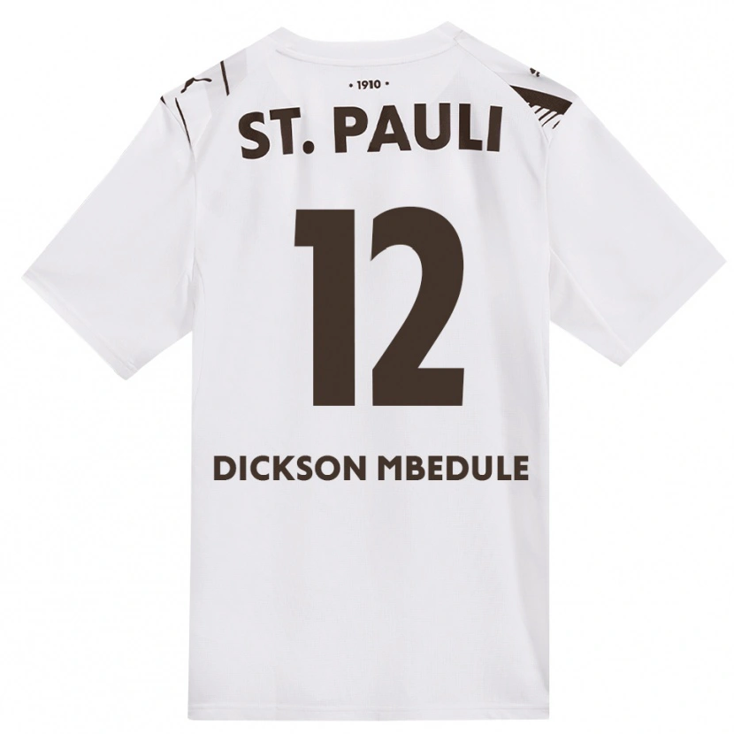 Danxen Uomo Maglia Amani Dickson Mbedule #12 Caffè Bianco Rosso Kit Gara Away 2026/27 Maglietta