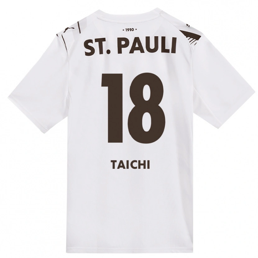 Danxen Uomo Maglia Taichi Hara #18 Caffè Bianco Rosso Kit Gara Away 2026/27 Maglietta