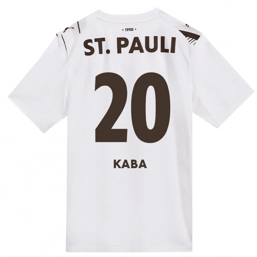 Danxen Uomo Maglia Wissou Kaba #20 Caffè Bianco Rosso Kit Gara Away 2026/27 Maglietta