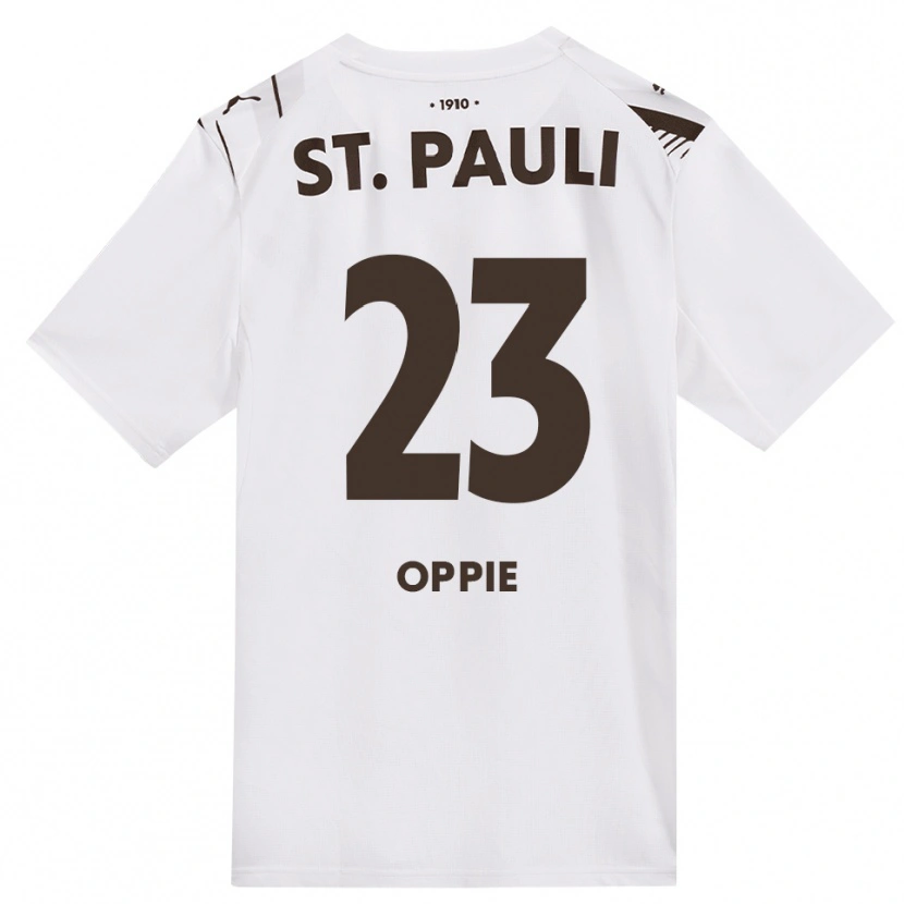 Danxen Uomo Maglia Louis Oppie #23 Caffè Bianco Rosso Kit Gara Away 2026/27 Maglietta